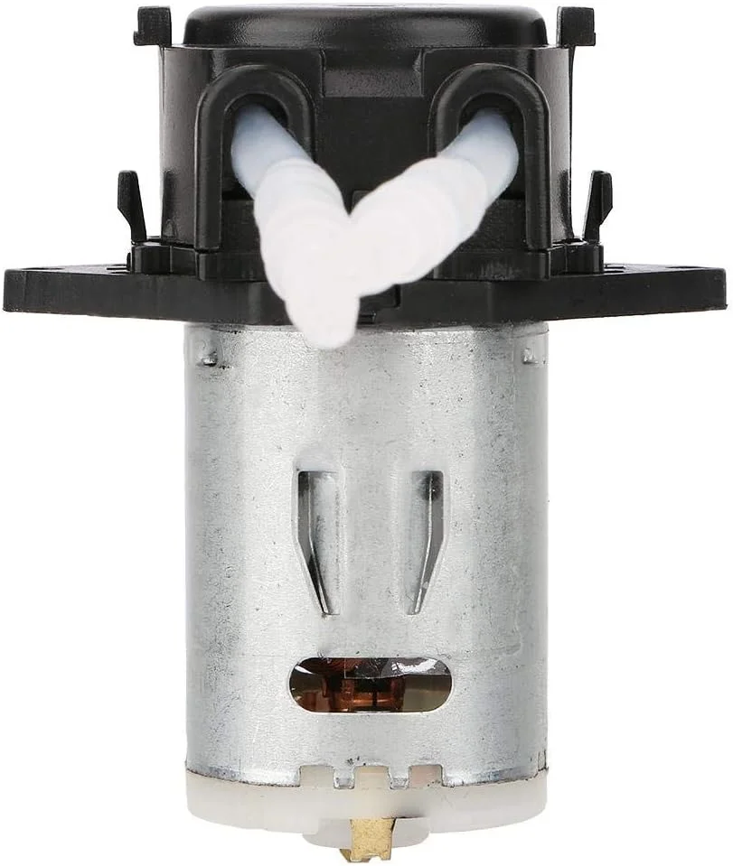 پمپ دوزینگ پریستالتیک GQCQGS، پمپ پریستالتیک مینی DC 24V، پمپ آب مایع پریستالتیک، هد لوله پریستالتیک DIY برای تجزیه و تحلیل شیمیایی آزمایشگاهی آکواریوم