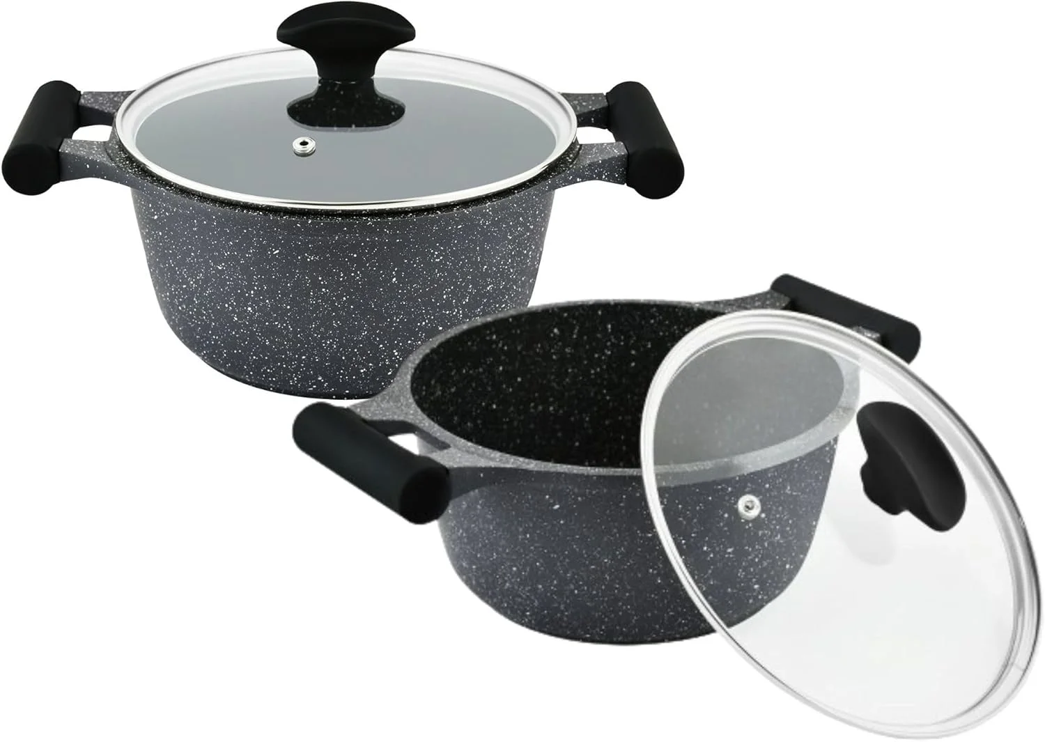 ست 9 پارچه قابلمه و تابه پرستیژ اسنشیالز | ست ظروف نچسب | ست قابلمه گرانیتی | ست ظروف آشپزی القایی آشپزخانه | ست تابه برای پخت و پز | مشکی - PR80989