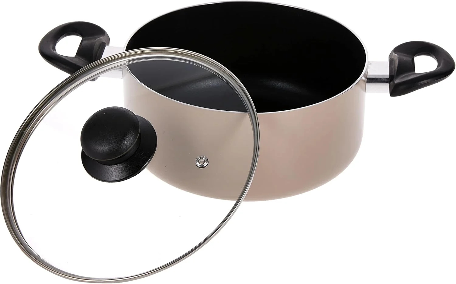 Royalford 5 Piece Non-Stick Cookware Set- RF11973 Aluminum Body with 3 Layer Coating CD Base, Bakelite Handles and Tempered Glass Lid Royalford 5 Piece Non-Stick Cookware Set- RF11973 Aluminum Body with 3 Layer Coating CD Base, Bakelite Handles and Tempered Glass Lid