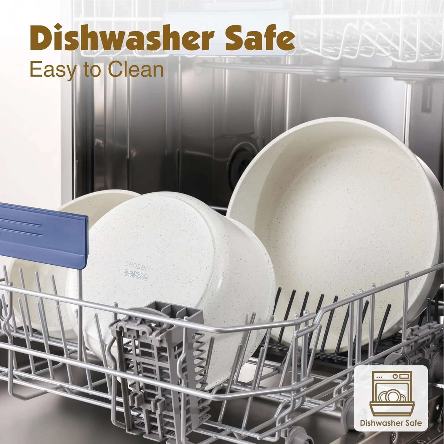 SENSARTE 24 Piece Pots and Pans Set, Nonstick Detachable Handle Cookware, Induction Kitchen Cookware Set with Removable Handle, Healthy Non Stick for RV, Dishwasher & Oven Safe (White) SENSARTE 24 Piece Pots and Pans Set, Nonstick Detachable Handle Cookware, Induction Kitchen Cookware Set with Removable Handle, Healthy Non Stick for RV, Dishwasher & Oven Safe (White)