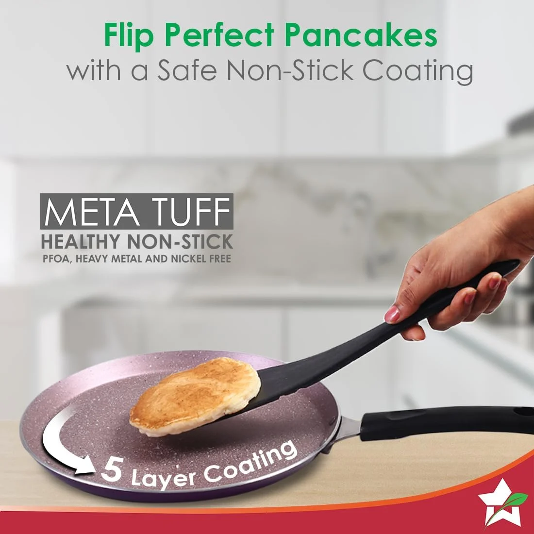 Wonderchef Valencia Non-Stick Cookware 4 Piece Set, Kadhai with Lid, Fry Pan, Dosa Tawa, Cool Touch Bakelite Handles, Pure Grade Aluminium, PFOA Free-2 Yrs Warranty, Purple Wonderchef Valencia Non-Stick Cookware 4 Piece Set, Kadhai with Lid, Fry Pan, Dosa Tawa, Cool Touch Bakelite Handles, Pure Grade Aluminium, PFOA Free-2 Yrs Warranty, Purple