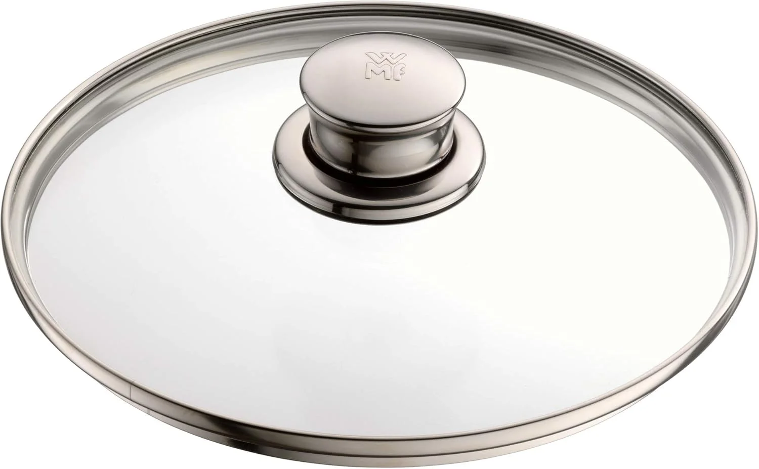 ست قابلمه 3 تکه WMF مدل Diadem Plus لبه دار، درب شیشه ای، استیل ضد زنگ Cromargan، پرداخت شده، مناسب برای اجاق گازهای القایی، قابل شستشو در ماشین ظرفشویی، نقره ای