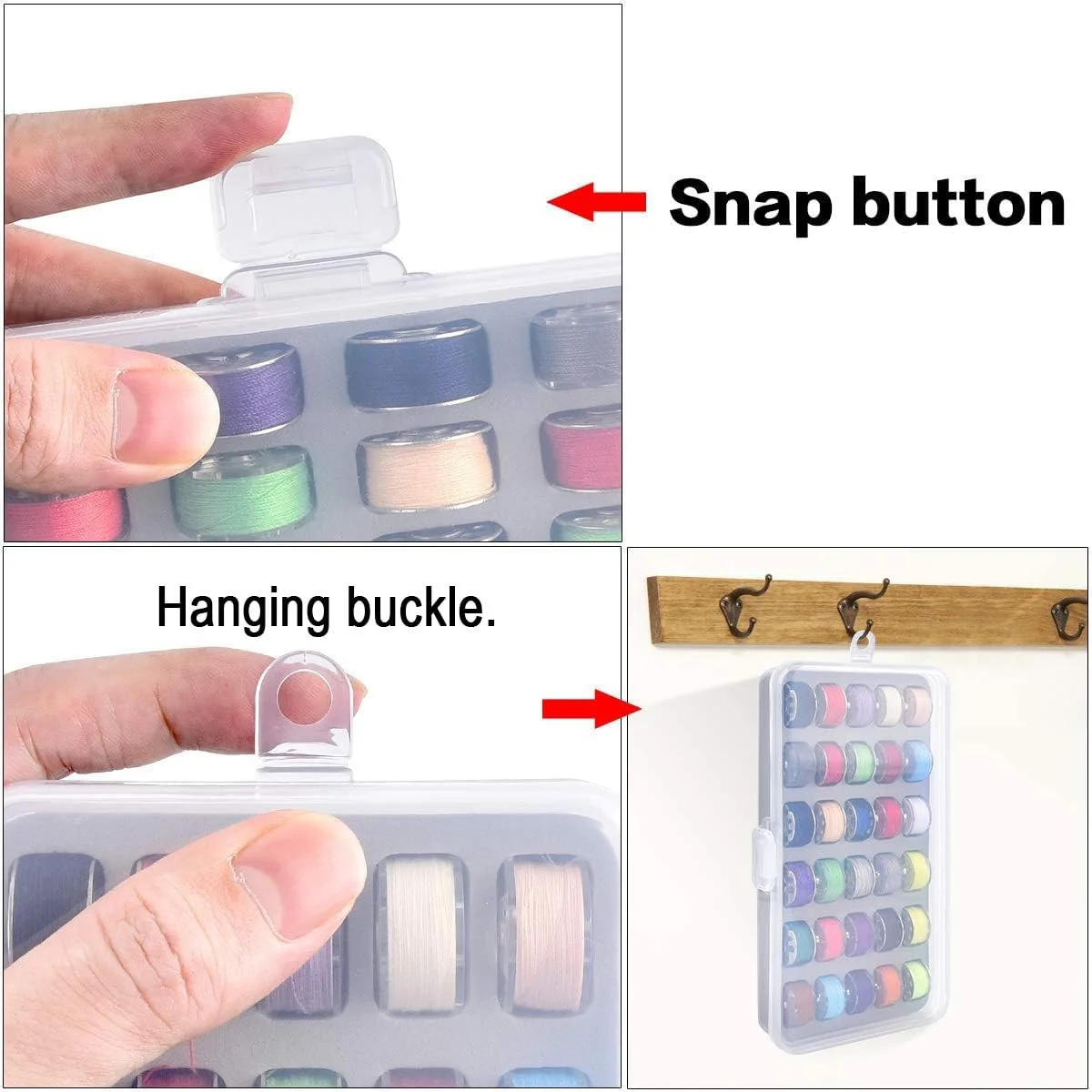 CKPSMS Brand -#KP-19157 BB-30 جعبه نگهداری ماسوره / جعبه خیاطی، سازمان دهنده نخ، گنجایش 60 عدد ماسوره (نوع: 60 سوراخ) CKPSMS Brand -#KP-19157 BB-30 جعبه نگهداری ماسوره / جعبه خیاطی، سازمان دهنده نخ، گنجایش 60 عدد ماسوره (نوع: 60 سوراخ)