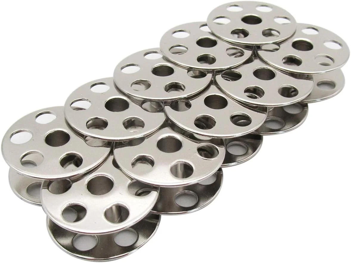 CKPSMS Brand - #B9117-563-000 ماسوره های فولادی بزرگ سازگار با چرخ های خیاطی JUKI LU 563 1508 1510 1560 1565 Singer 211U G Walking Foot و سوزن دوقلو (10 عددی) CKPSMS Brand - #B9117-563-000 ماسوره های فولادی بزرگ سازگار با چرخ های خیاطی JUKI LU 563 1508 1510 1560 1565 Singer 211U G Walking Foot و سوزن دوقلو (10 عددی)
