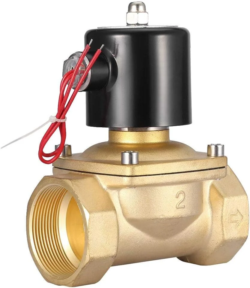 شیر برقی نرمالی بسته دو طرفه Walfront 220V AC DN50، بدنه برنجی، ابزار جایگزینی خطوط لوله شیر برقی نرمالی بسته دو طرفه Walfront 220V AC DN50، بدنه برنجی، ابزار جایگزینی خطوط لوله