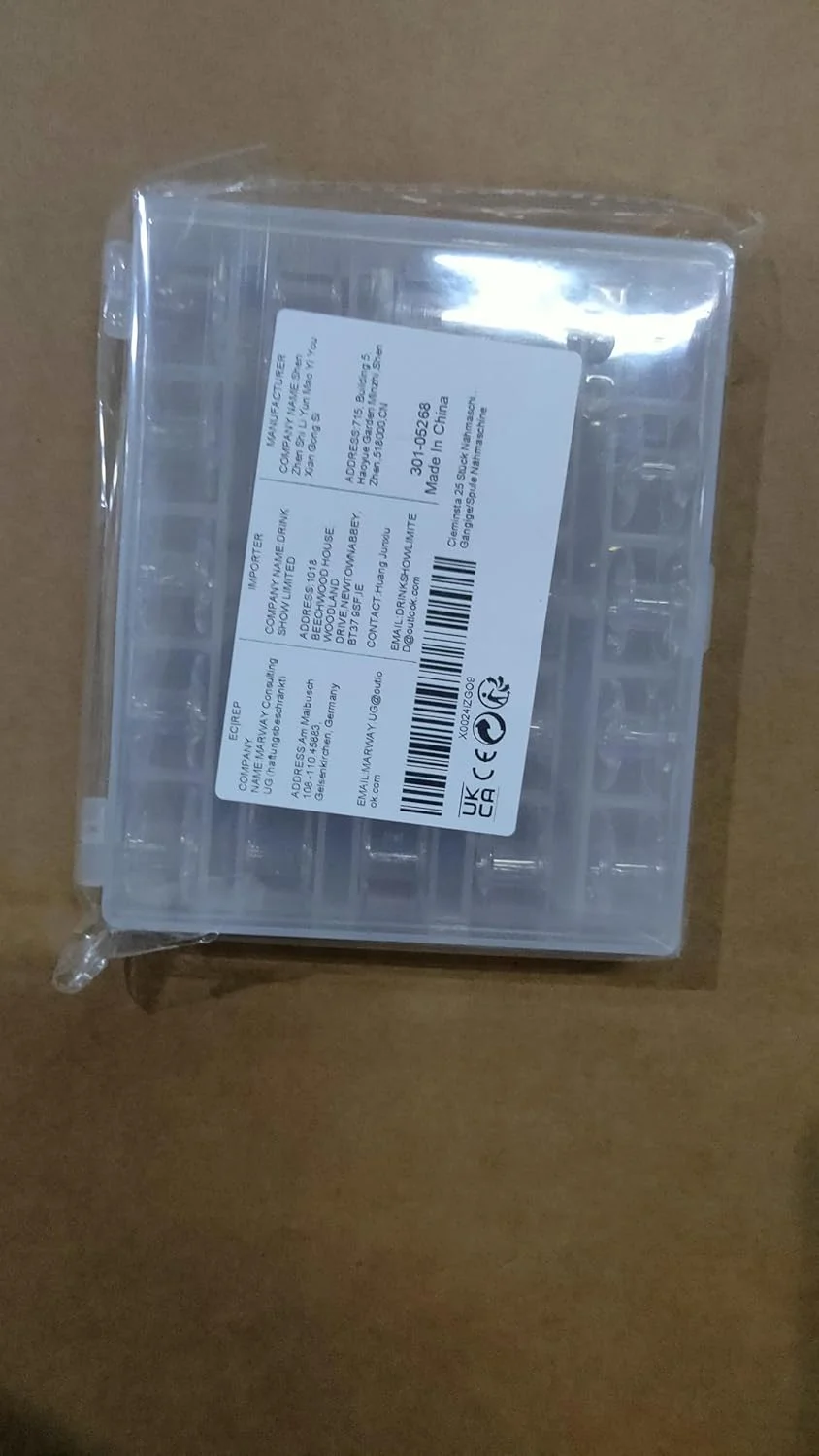 ماسوره چرخ خیاطی Cleminsta، 25 عدد، ماسوره های فلزی چرخ خیاطی برای چرخ خیاطی ماسوره ای خالی با جعبه نگهداری، برای چرخ خیاطی چند منظوره ماسوره چرخ خیاطی Cleminsta، 25 عدد، ماسوره های فلزی چرخ خیاطی برای چرخ خیاطی ماسوره ای خالی با جعبه نگهداری، برای چرخ خیاطی چند منظوره