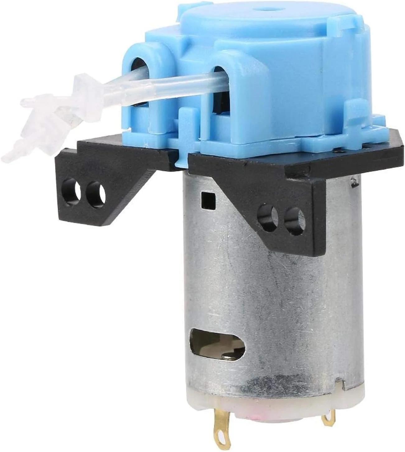 پمپ دوزینگ 12V/24V DC، پمپ پریستالتیک خود مکش با قابلیت تنظیم جهت جریان به همراه کانکتور، مناسب برای آکواریوم، آزمایشگاه و تجزیه و تحلیل مواد شیمیایی