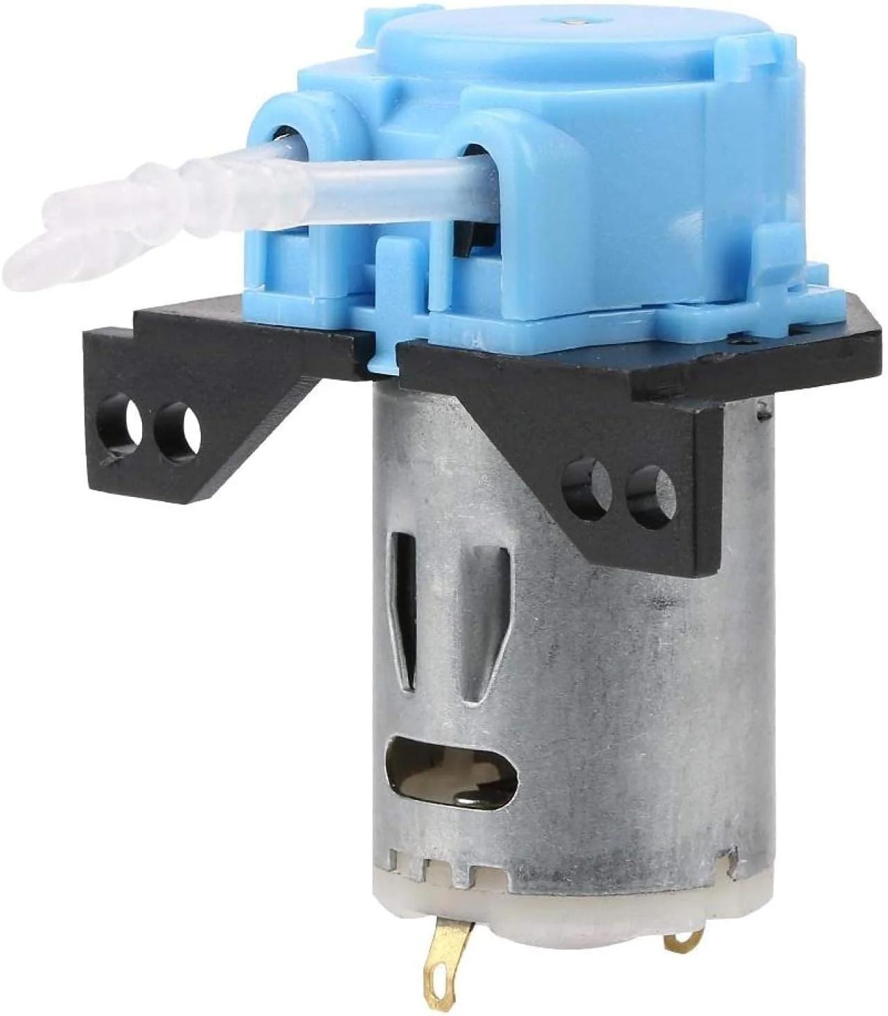 پمپ دوزینگ 12V/24V DC، پمپ پریستالتیک خود مکش با قابلیت تنظیم جهت جریان به همراه کانکتور برای آکواریوم، آزمایشگاه و آنالیز مواد شیمیایی