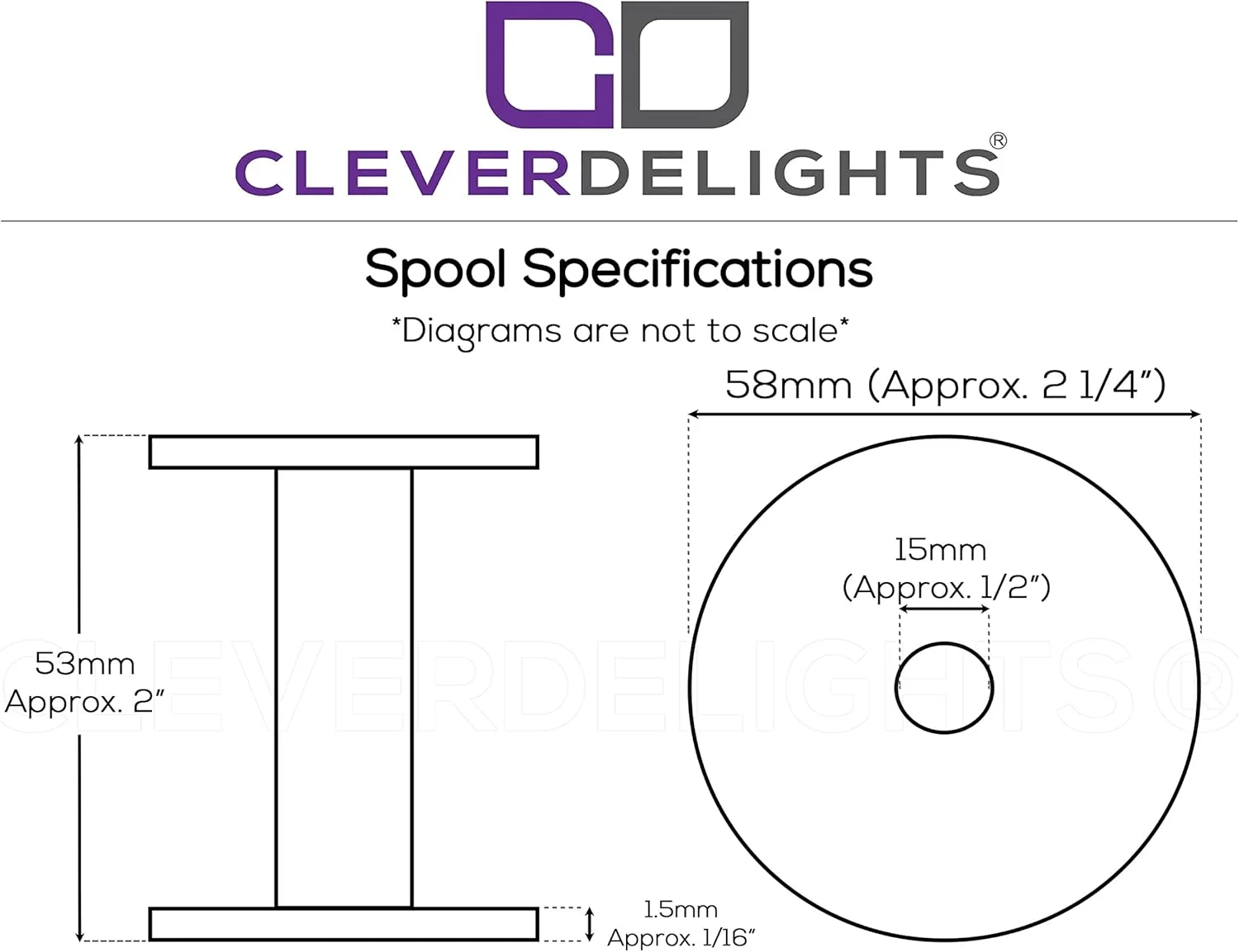 قرقره های پلاستیکی سفید CleverDelights 2 اینچی - بسته 3 عددی - قرقره های خالی - مناسب برای نخ، سیم، طناب، زنجیر و کارهای دستی - 2 اینچ قرقره های پلاستیکی سفید CleverDelights 2 اینچی - بسته 3 عددی - قرقره های خالی - مناسب برای نخ، سیم، طناب، زنجیر و کارهای دستی - 2 اینچ
