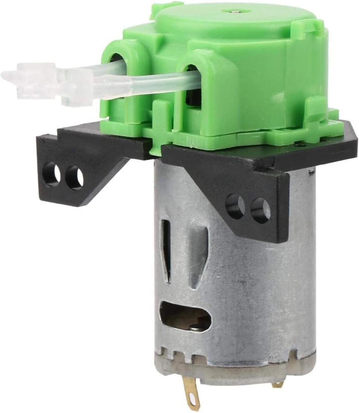 پمپ دوزینگ 12V/24V DC، پمپ پریستالتیک خود مکش با قابلیت تنظیم جهت جریان به همراه کانکتور برای آکواریوم، آزمایشگاه و آنالیز مواد شیمیایی