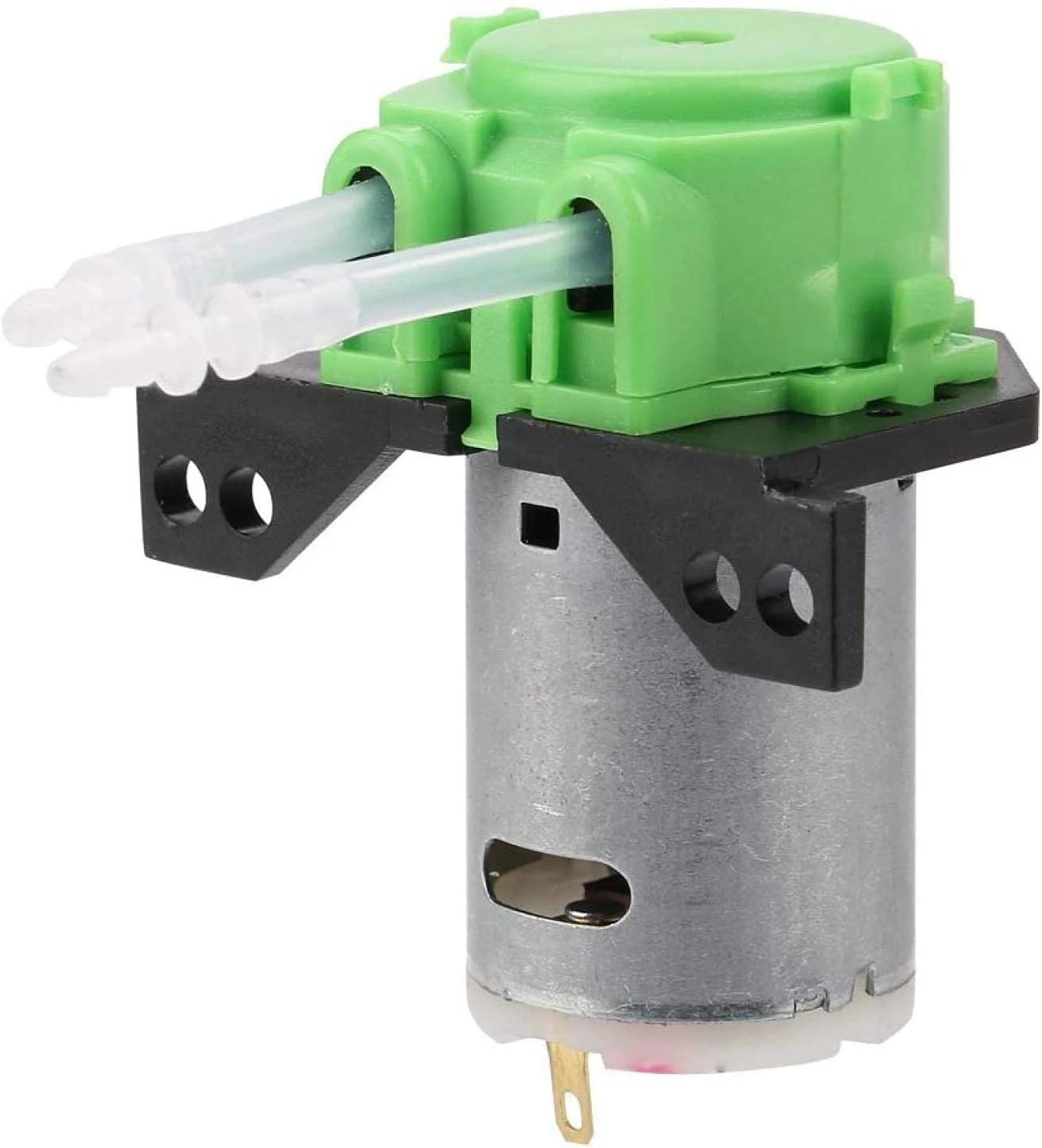 پمپ دوزینگ 12V/24V DC، پمپ پریستالتیک خود مکش با قابلیت تنظیم جهت جریان به همراه کانکتور برای آکواریوم، آزمایشگاه و آنالیز مواد شیمیایی