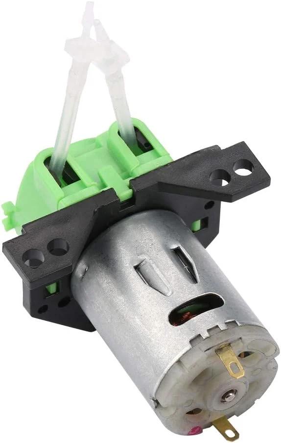 پمپ دوزینگ DC 12V/24V، پمپ پریستالتیک خود مکش با قابلیت تنظیم جهت جریان به همراه کانکتور برای آکواریوم، آزمایشگاه، تجزیه و تحلیل شیمیایی (سبز-12V 1*3)، انواع پمپ ها و لوازم جانبی دیگر
