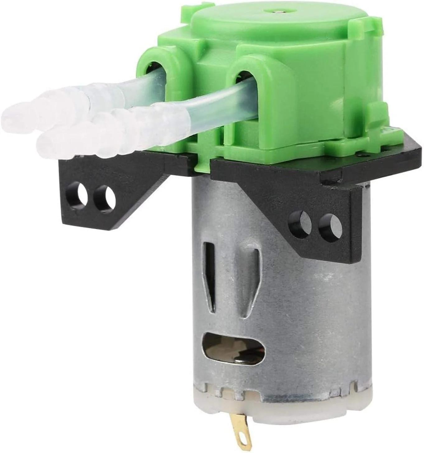 پمپ دوزینگ 12V/24V DC، پمپ پریستالتیک خود مکش با قابلیت تنظیم جهت جریان به همراه کانکتور، مناسب برای آکواریوم، آزمایشگاه و تجزیه و تحلیل مواد شیمیایی