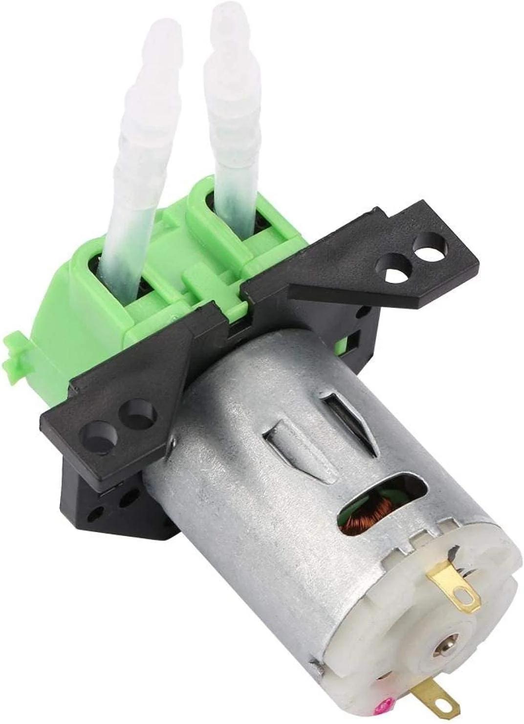 پمپ دوزینگ 12V/24V DC، پمپ پریستالتیک خود مکش با قابلیت تنظیم جهت جریان به همراه کانکتور، مناسب برای آکواریوم، آزمایشگاه و تجزیه و تحلیل مواد شیمیایی