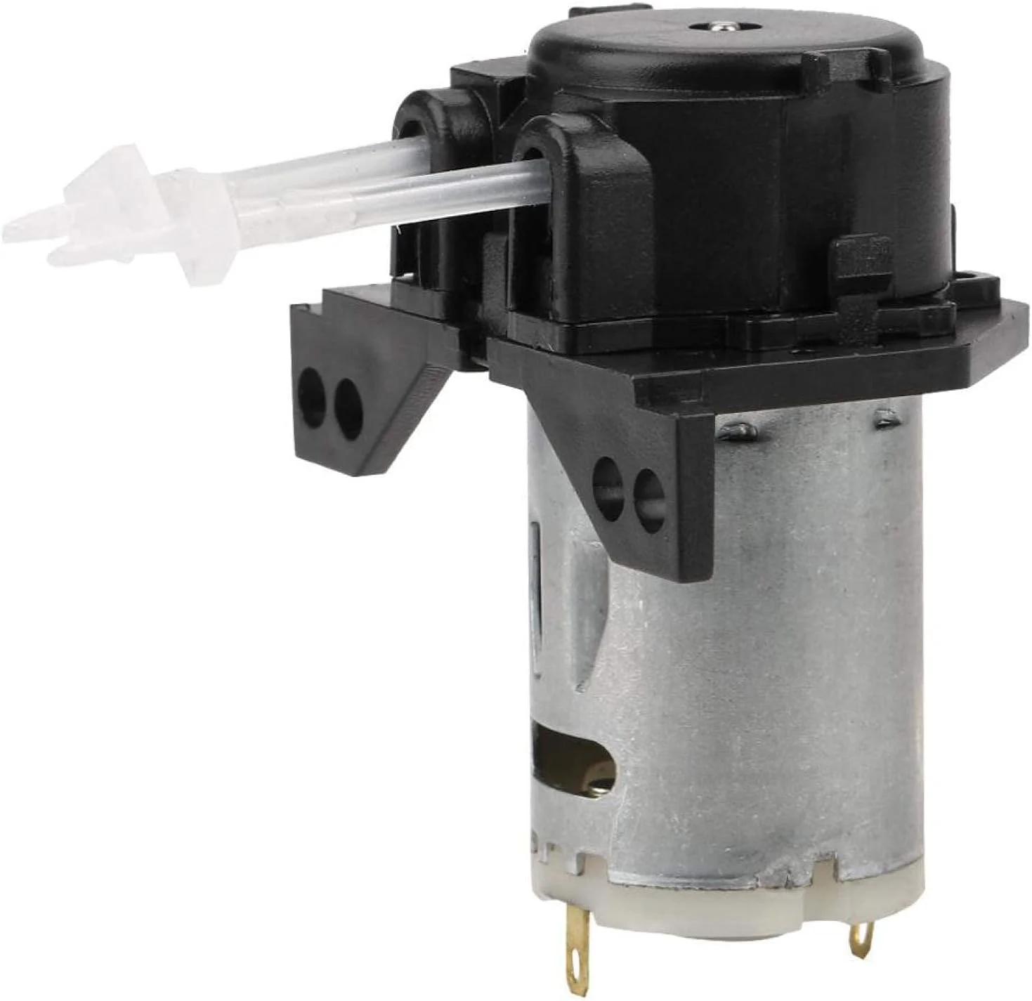 پمپ دوزینگ 12V/24V DC، پمپ پریستالتیک خود مکش با قابلیت تنظیم جهت جریان به همراه کانکتور برای آکواریوم، آزمایشگاه و آنالیز مواد شیمیایی
