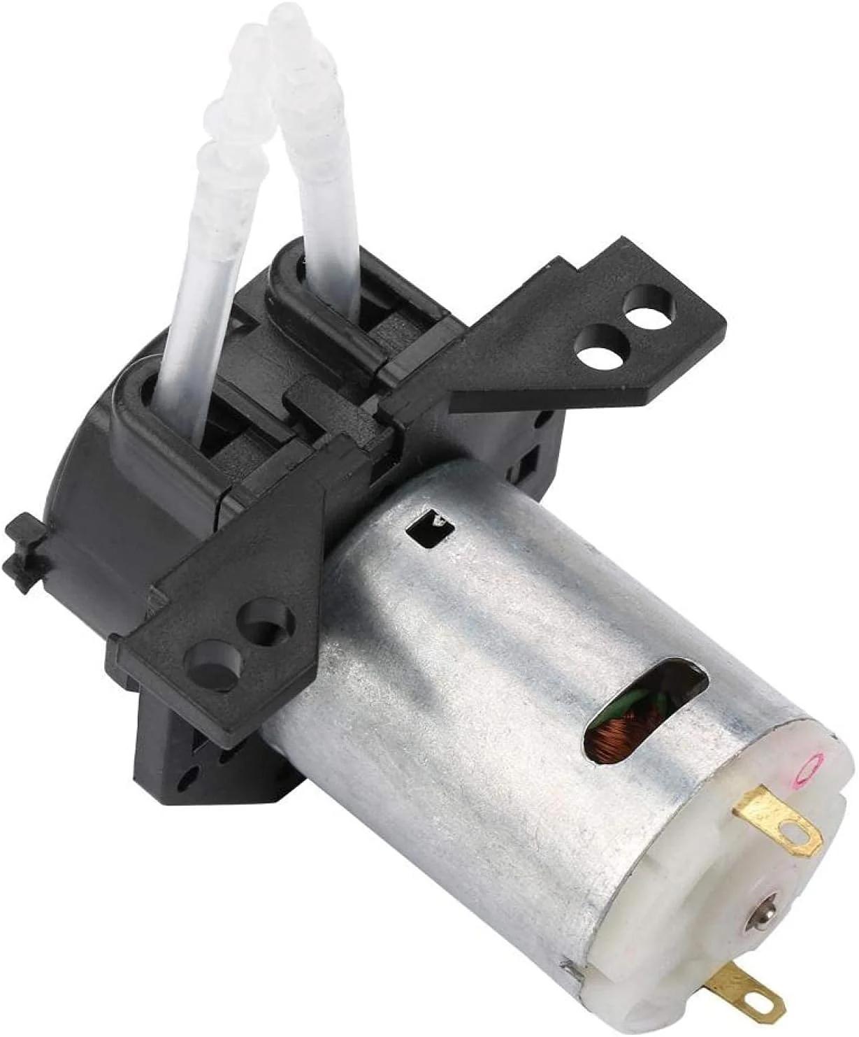 پمپ دوزینگ 12V/24V DC، پمپ پریستالتیک خود مکش با قابلیت تنظیم جهت جریان به همراه کانکتور، مناسب برای آکواریوم، آزمایشگاه و تجزیه و تحلیل مواد شیمیایی
