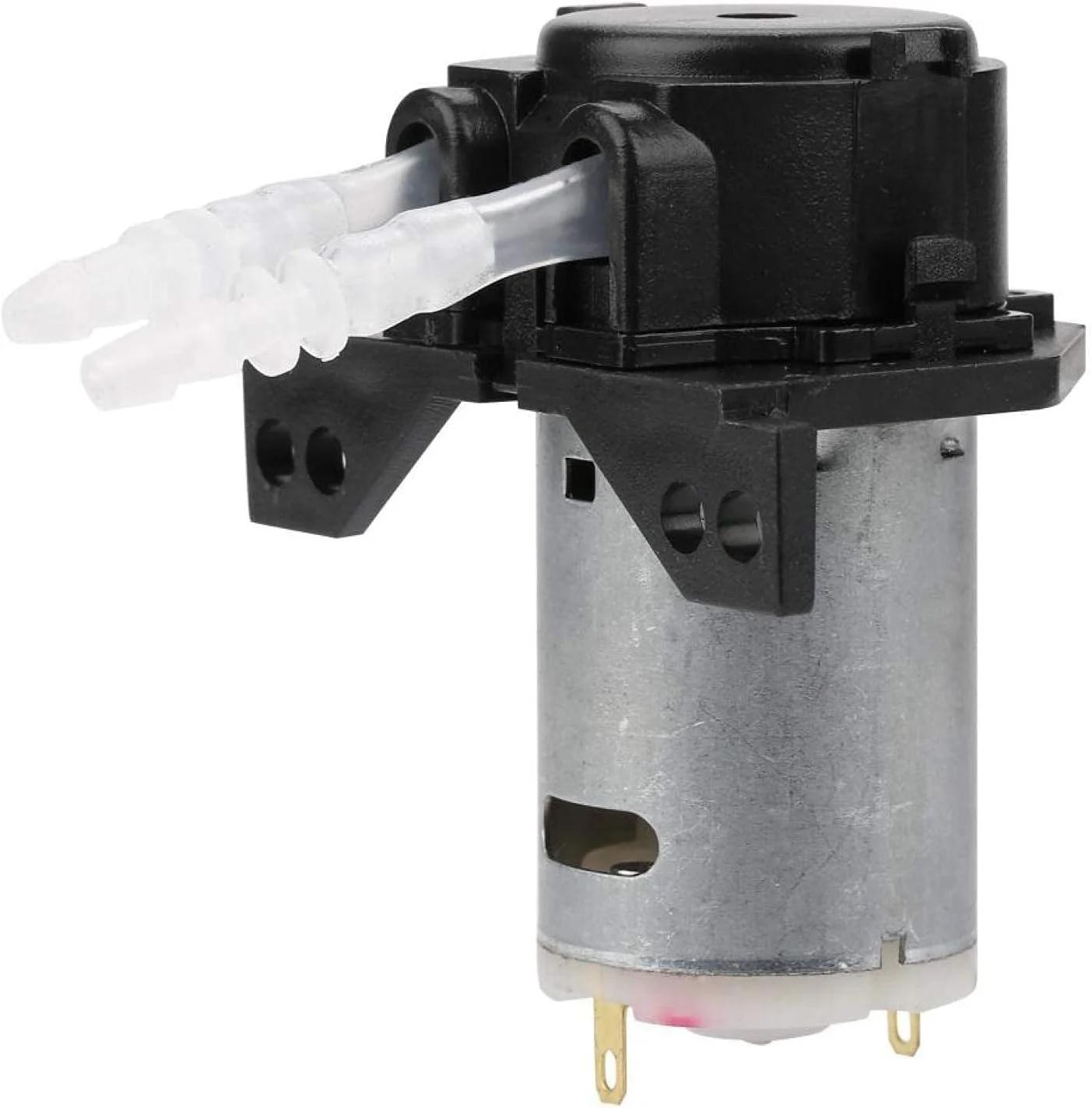 پمپ دوزینگ 12V/24V DC، پمپ پریستالتیک خود مکش با قابلیت تنظیم جهت جریان به همراه کانکتور برای آکواریوم، آزمایشگاه و آنالیز شیمیایی