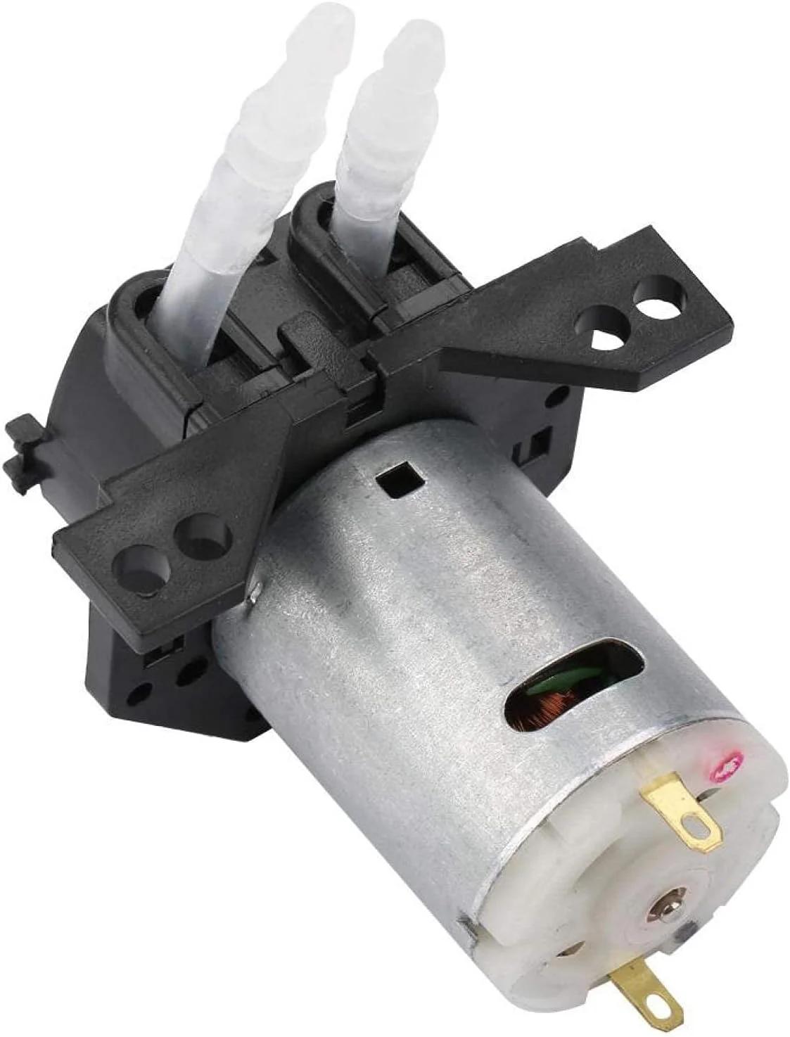 پمپ دوزینگ 12V/24V DC، پمپ پریستالتیک خود مکش با قابلیت تنظیم جهت جریان به همراه کانکتور برای آکواریوم، آزمایشگاه و آنالیز شیمیایی