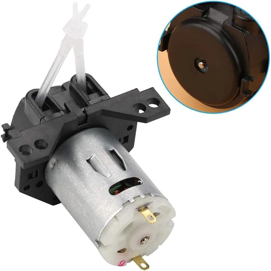 پمپ دوزینگ 12V/24V DC، پمپ پریستالتیک خود مکش با قابلیت تنظیم جهت جریان و کانکتور برای آکواریوم، آزمایشگاه و تجزیه و تحلیل شیمیایی