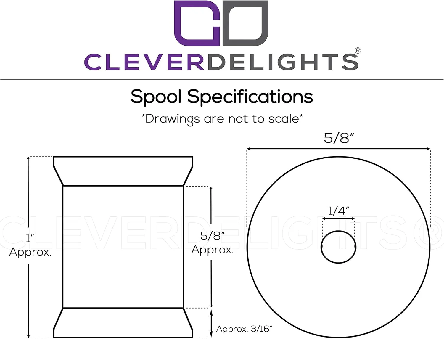 ماسوره چوبی CleverDelights، 2.54 سانتیمتری در 1.6 سانتیمتری - بستهی 50 عددی - ماسورههای خالی برای کاردستی ماسوره چوبی CleverDelights، 2.54 سانتیمتری در 1.6 سانتیمتری - بستهی 50 عددی - ماسورههای خالی برای کاردستی