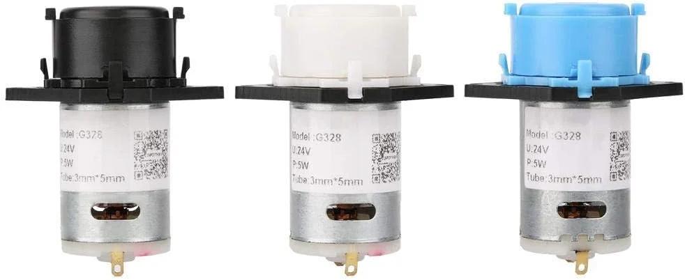 پمپ دوزینگ DC 24V، سر دوزینگ پریستالتیک با کانکتور برای آنالیز شیمیایی آکواریوم و آزمایشگاه
