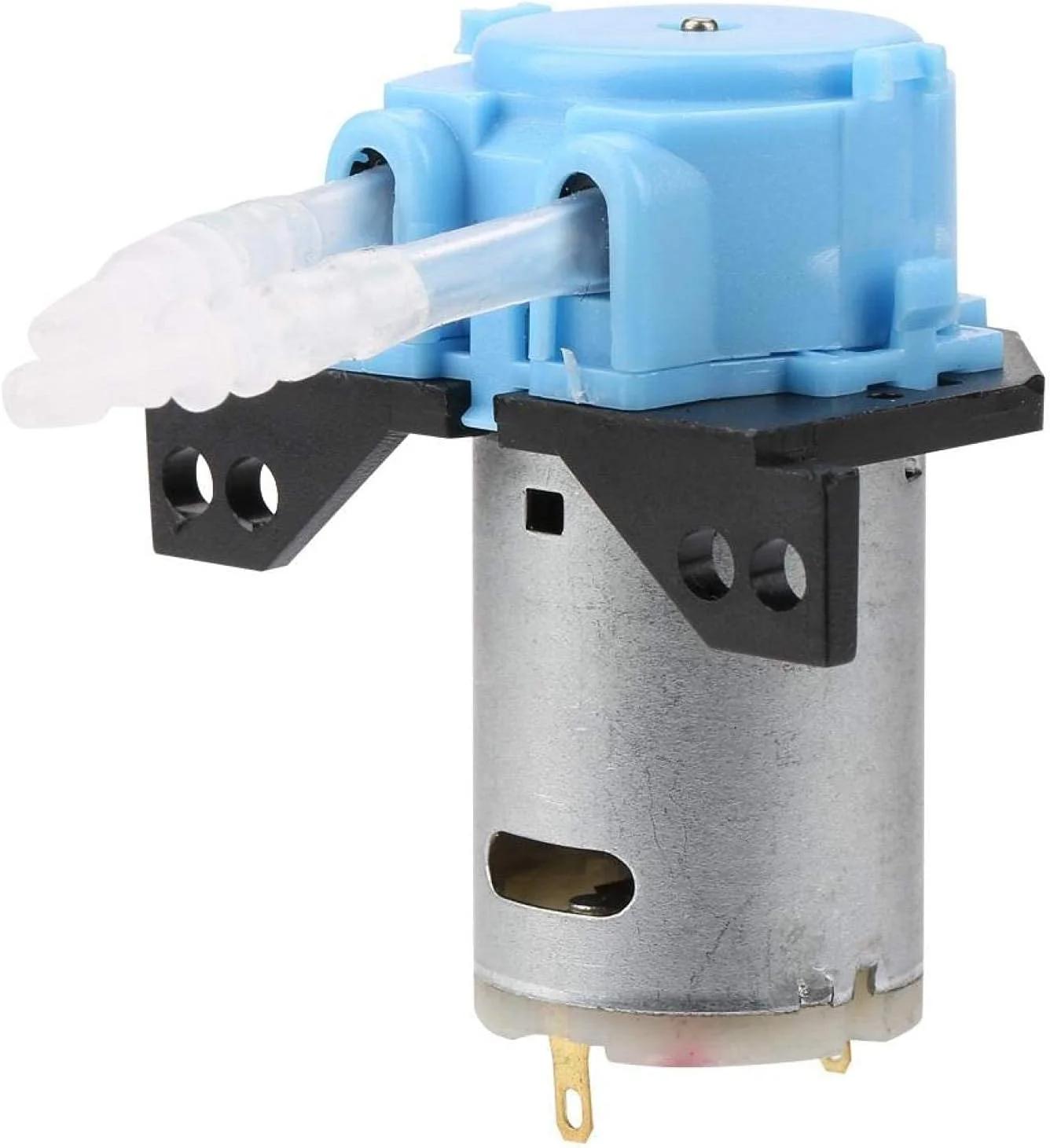 پمپ دوزینگ 12V/24V DC، پمپ پریستالتیک خود مکش با قابلیت تنظیم جهت جریان به همراه کانکتور، مناسب برای آکواریوم، آزمایشگاه و تجزیه و تحلیل مواد شیمیایی