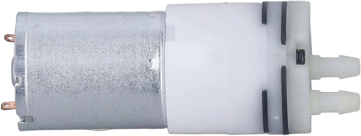 پمپ خلاء میکرو Eacam، موتور پمپ آب و هوا کوچک با پلاستیک مهندسی، قابل حمل و نصب آسان، کم صدا، مقاوم در برابر خوردگی، فشار بالا، عمر طولانی، DC12V 3.6W