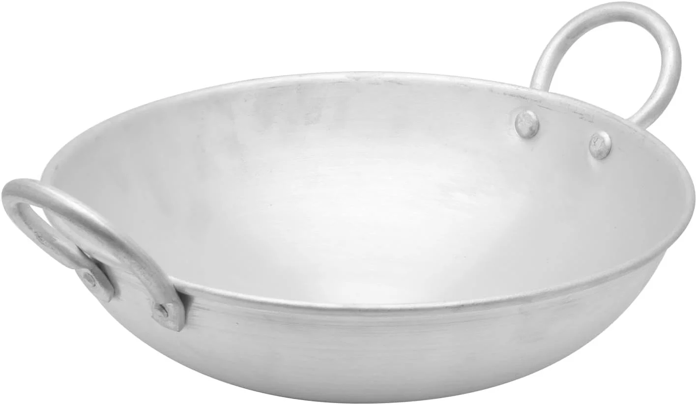 ست 5 تکه ظرف کادای هندی راج کوکینگ، مدل RK0016، نقره ای، آلومینیوم ست 5 تکه ظرف کادای هندی راج کوکینگ، مدل RK0016، نقره ای، آلومینیوم