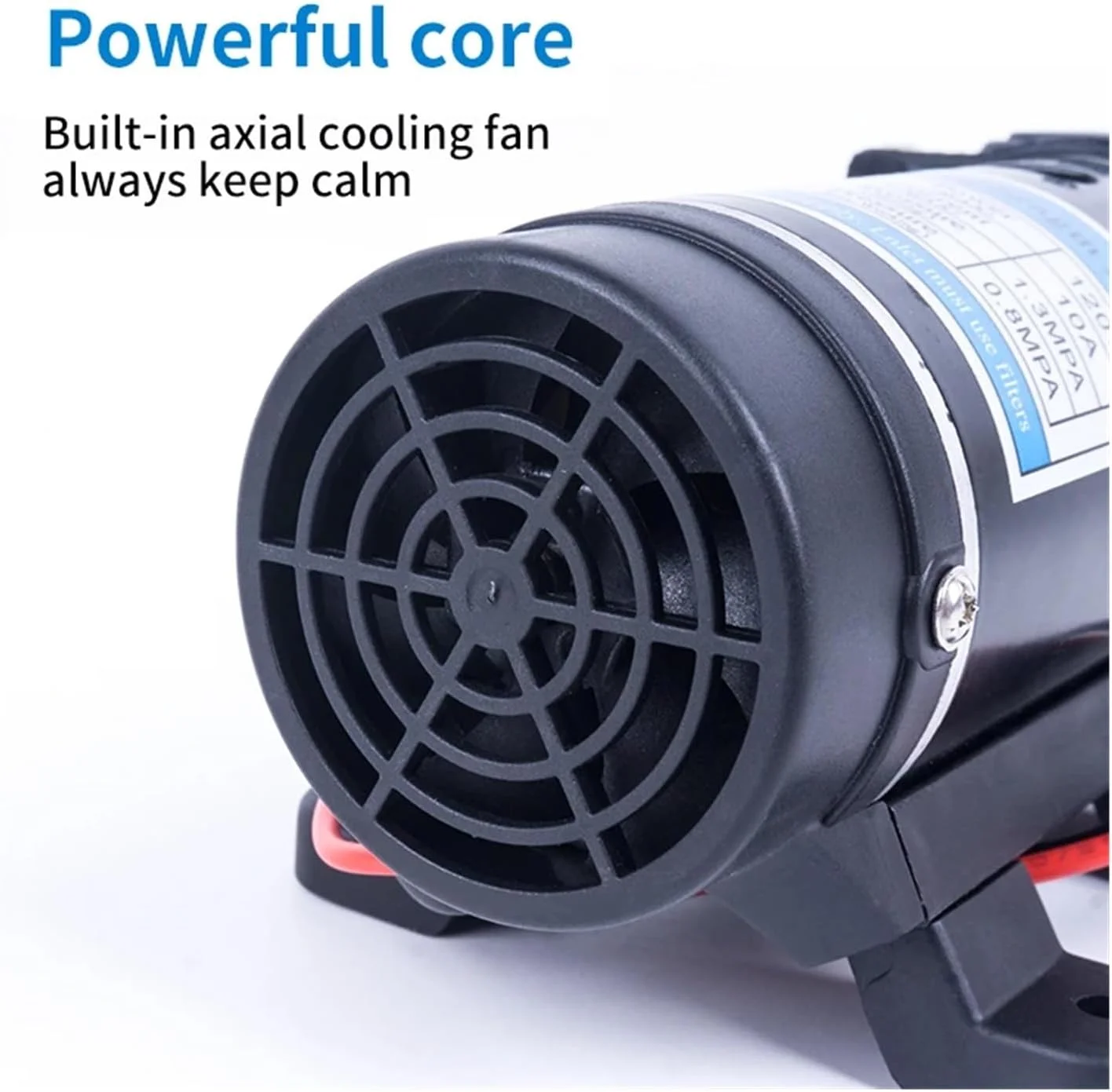 پمپ دیافراگمی، 12 ولت 24 ولت 120 وات 130 PSI 10 لیتر در دقیقه آب پمپ خود مکش دیافراگمی فشار قوی برای سمپاش و کارواش (12 ولت 120 وات)