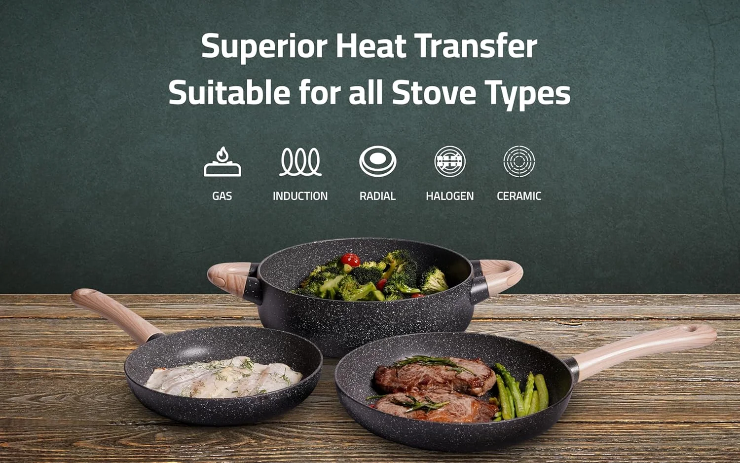 ست 10 پارچه ظروف پخت و پز آلومینیومی نچسب BEITLY® طراحی شده توسط لوکا ترازی، قابلمه با درب 20/24 سانتی متر، تابه 22/26 سانتی متر، قابلمه کم عمق با درب 28 سانتی متر، سس پز با درب 16 سانتی متر، مناسب برای انواع اجاق گاز ست 10 پارچه ظروف پخت و پز آلومینیومی نچسب BEITLY® طراحی شده توسط لوکا ترازی، قابلمه با درب 20/24 سانتی متر، تابه 22/26 سانتی متر، قابلمه کم عمق با درب 28 سانتی متر، سس پز با درب 16 سانتی متر، مناسب برای انواع اجاق گاز