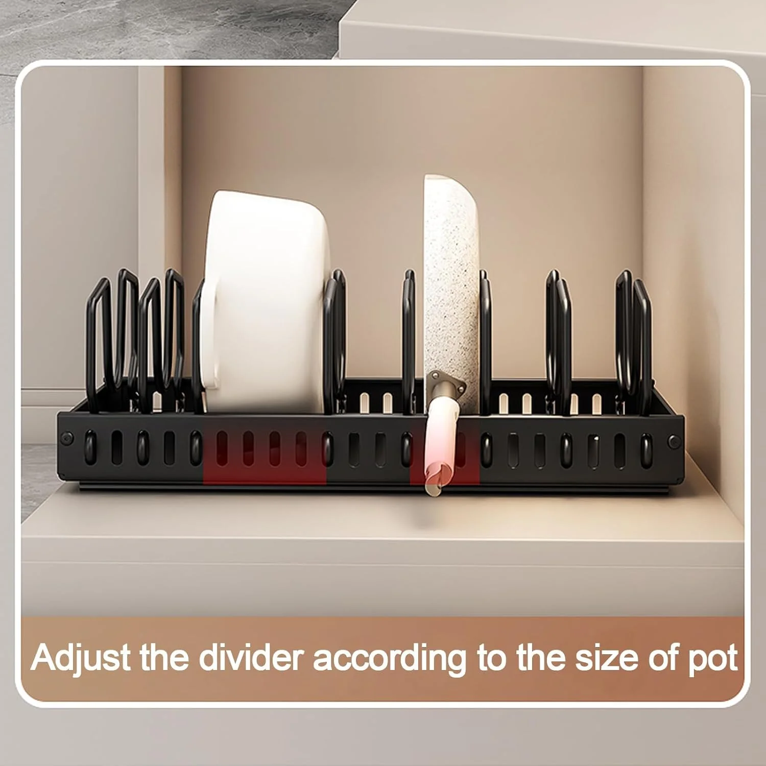 ارگانایزر قابلمه و تابه، نگهدارنده درب قابلمه و قفسه تابه کشویی در آشپزخانه، ارگانایزر کشویی قابلمه و تابه، برای درب قابلمه، ظروف پخت، ظروف، نگهداری قابلمه و تابه ارگانایزر قابلمه و تابه، نگهدارنده درب قابلمه و قفسه تابه کشویی در آشپزخانه، ارگانایزر کشویی قابلمه و تابه، برای درب قابلمه، ظروف پخت، ظروف، نگهداری قابلمه و تابه