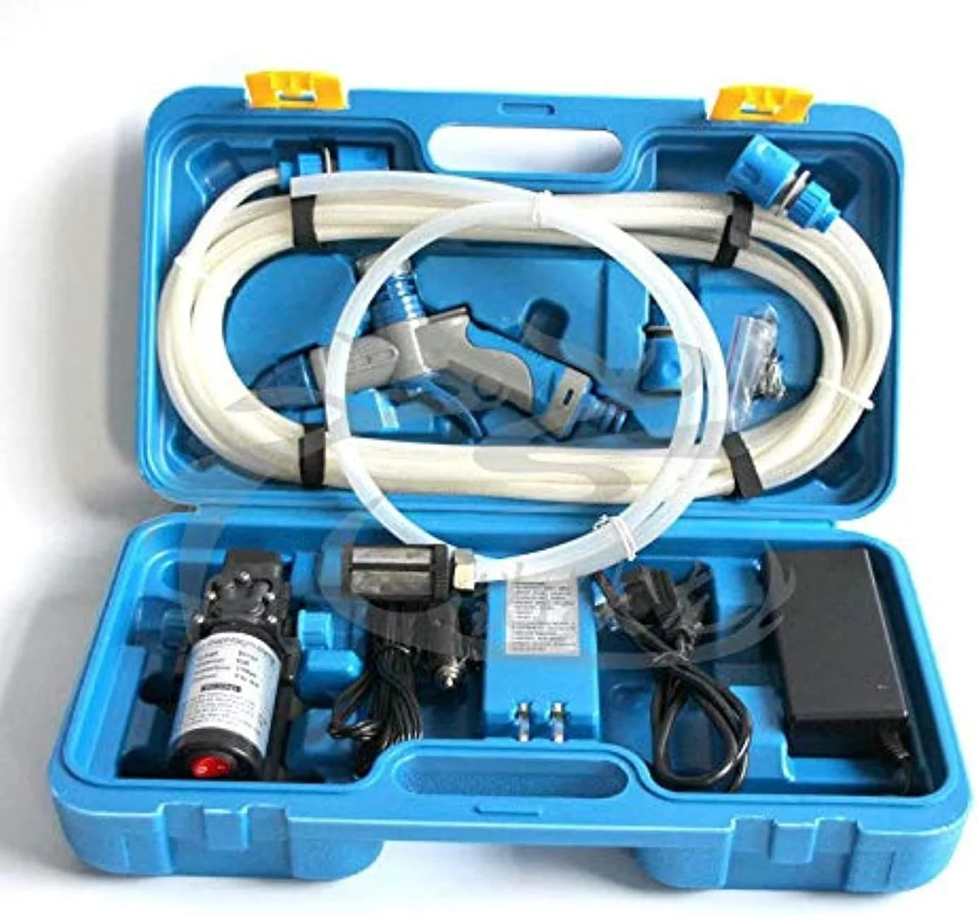 کارواش برقی پرتابل و سریع 80 وات 130PSI فشار قوی پمپ شستشوی خودرو 12 ولت