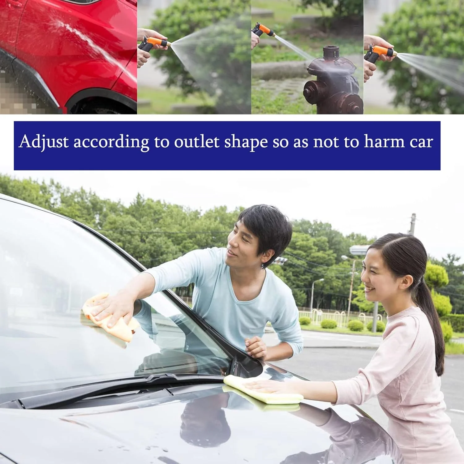 پمپ کارواش قابل حمل Finderomend، فشار قوی DC 12V 100W 145 PSI، کیت شستشوی خود مکش، کیت واشر برقی شستشوی خودرو برای خودرو، RV، خانه، باغ، دوش حیوانات خانگی (کوچکتر)