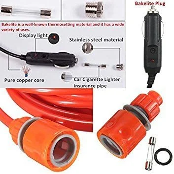 پمپ آب شوی خودرو برقی 60 وات 12 ولت با فشار قوی