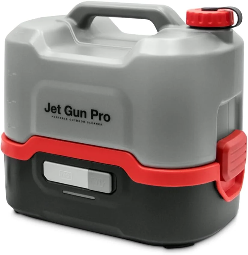 دستگاه جت گان پرو ERRECOM، شوینده فشار قوی قابل حمل برای واحدهای تهویه مطبوع، مخزن آب 8 لیتری، شلنگ فنری 3 متری، 2.1 کیلوگرم