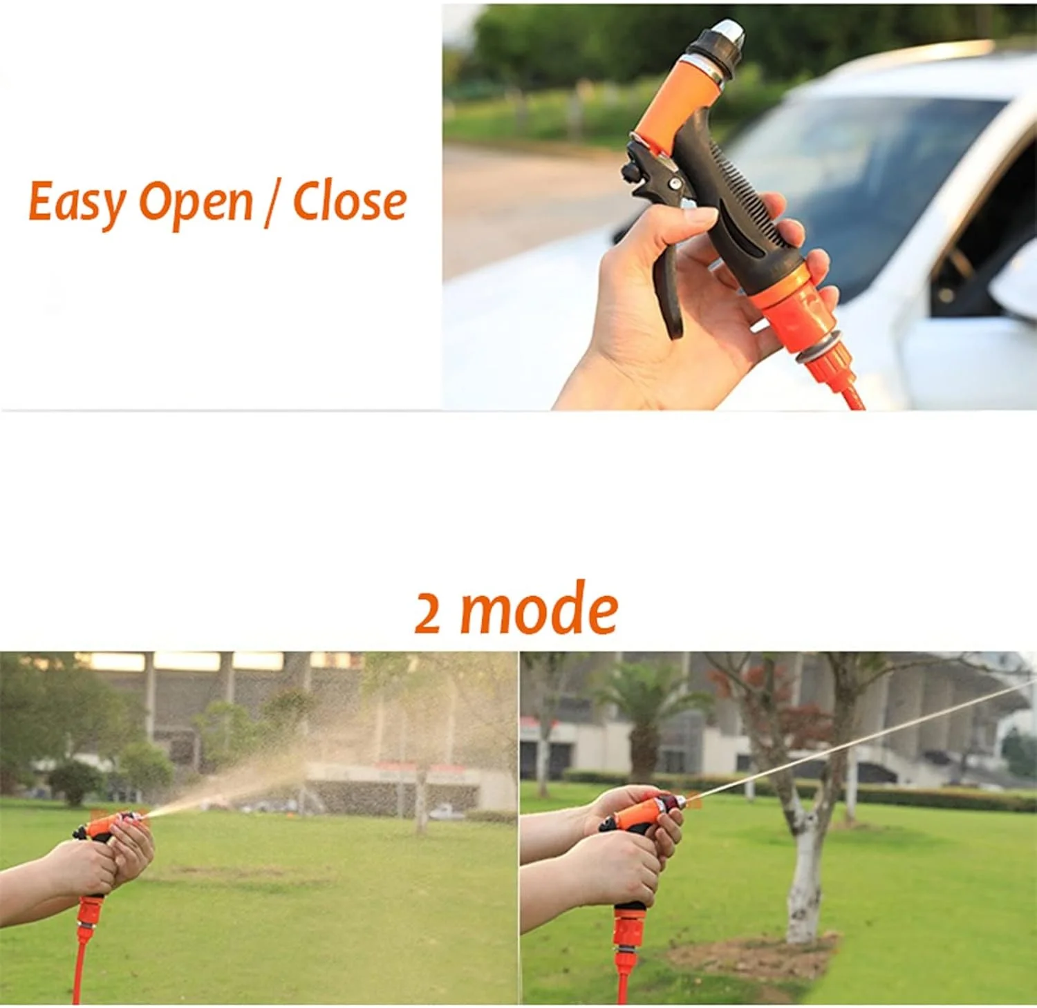 کارواش شارژی، تفنگ کارواش 12 ولت، پمپ شوینده فشار قوی، مراقبت از خودرو، دستگاه شستشوی قابل حمل، نظافت برقی خودرو (رنگ: نارنجی) (نارنجی)