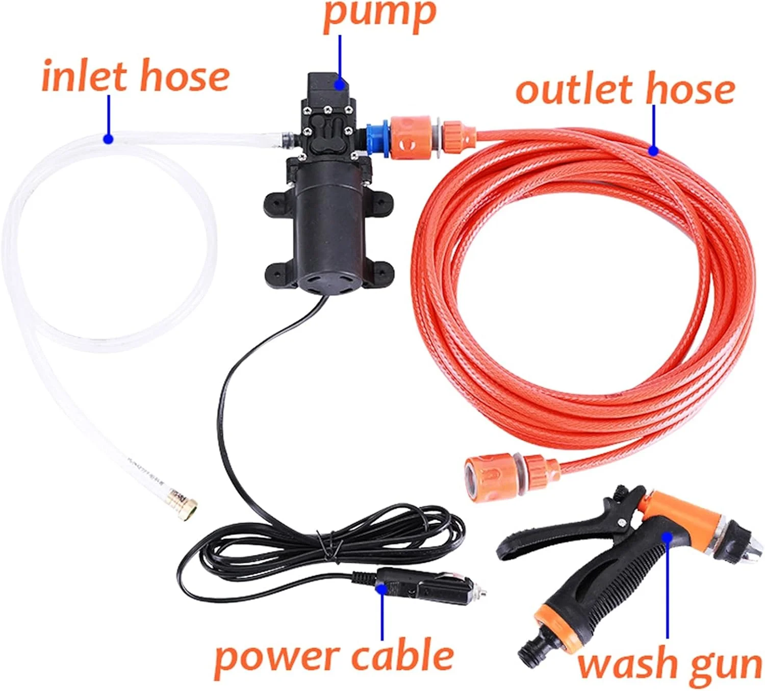 کارواش بخارشو 12 ولت، تفنگی کارواش، پمپ، کارواش فشار قوی، مراقبت از خودرو، دستگاه شستشوی قابل حمل، نظافت برقی، دستگاه اتوماتیک