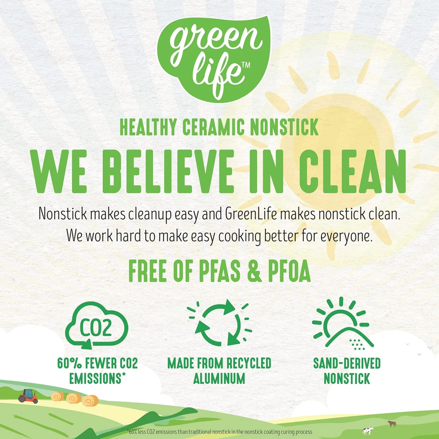 ست قابلمه های سس 1 و 2 کوارت GreenLife با روکش نچسب سرامیکی سالم، دسته نرم، بدون PFAS، قابل شستشو در ماشین ظرفشویی، قرمز ست قابلمه های سس 1 و 2 کوارت GreenLife با روکش نچسب سرامیکی سالم، دسته نرم، بدون PFAS، قابل شستشو در ماشین ظرفشویی، قرمز