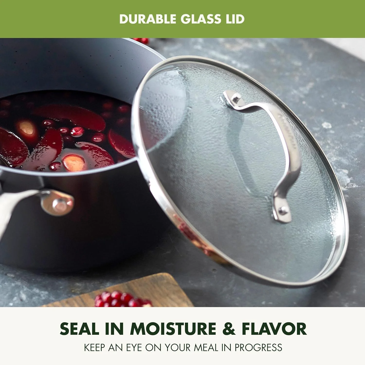 ست قابلمه سس 2 کوارت و 3 کوارت گرین پن والنسیا پرو با روکش سرامیکی نچسب و آنودایز سخت، بدون PFAS، مناسب برای اجاق های القایی، قابل شستشو در ماشین ظرفشویی، قابل استفاده در فر، خاکستری ست قابلمه سس 2 کوارت و 3 کوارت گرین پن والنسیا پرو با روکش سرامیکی نچسب و آنودایز سخت، بدون PFAS، مناسب برای اجاق های القایی، قابل شستشو در ماشین ظرفشویی، قابل استفاده در فر، خاکستری