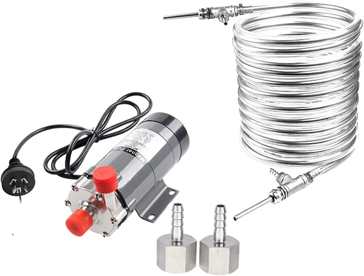 مبدل حرارتی صفحه ای DJGwsxu 15R، پمپ مغناطیسی و مبدل حرارتی استیل، خنک کننده جریان مخالف 9.52 * 0.5 * 10 متری، پمپ درایو مغناطیسی برای گرمایش هیدرونیک (U-s)