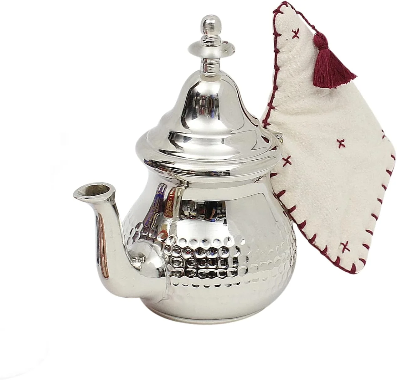 نگهدارنده قوری اسنس آف مراکش، 100% پنبه با منگوله زرشکی، دست ساز، دست دوز و دست دوزی شده (بسته 3 عددی) نگهدارنده قوری اسنس آف مراکش، 100% پنبه با منگوله زرشکی، دست ساز، دست دوز و دست دوزی شده (بسته 3 عددی)