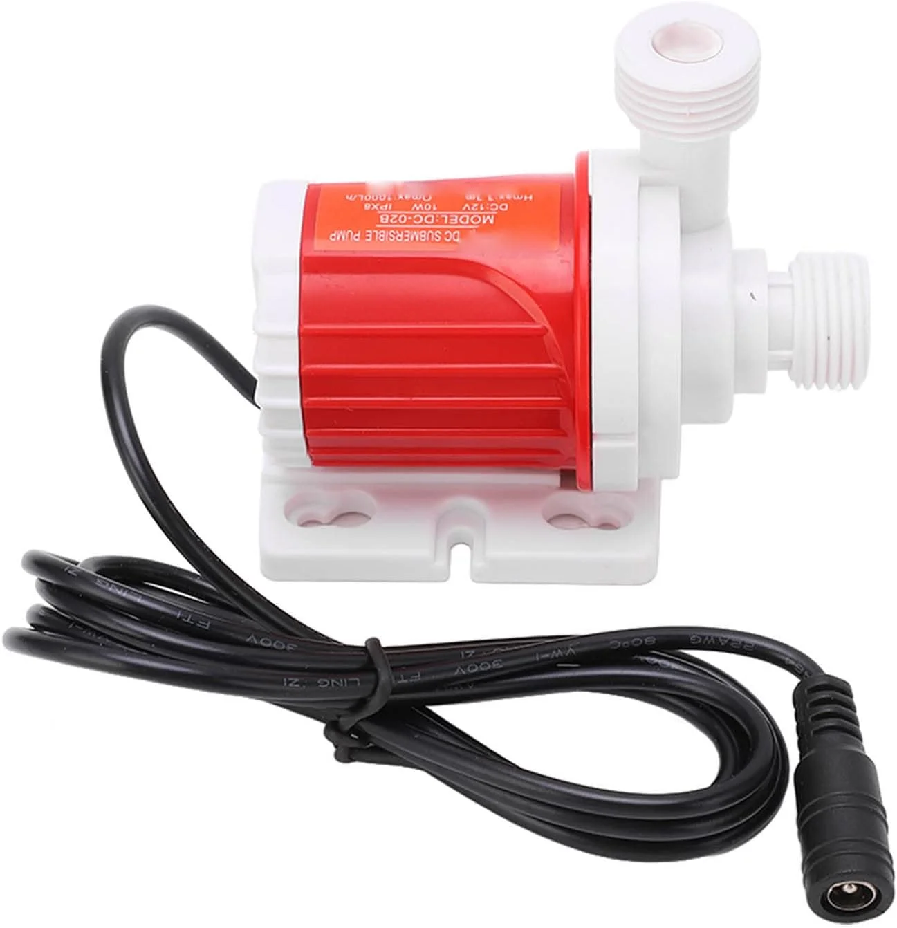 پمپ شناور بدون جاروبک Fockety، DC 12V IPX8 ضد آب با قابلیت مکش 1000 لیتر و ارتفاع 3.3 متر، پمپ سانتریفیوژ بدون جاروبک DC برای آکواریوم و فواره