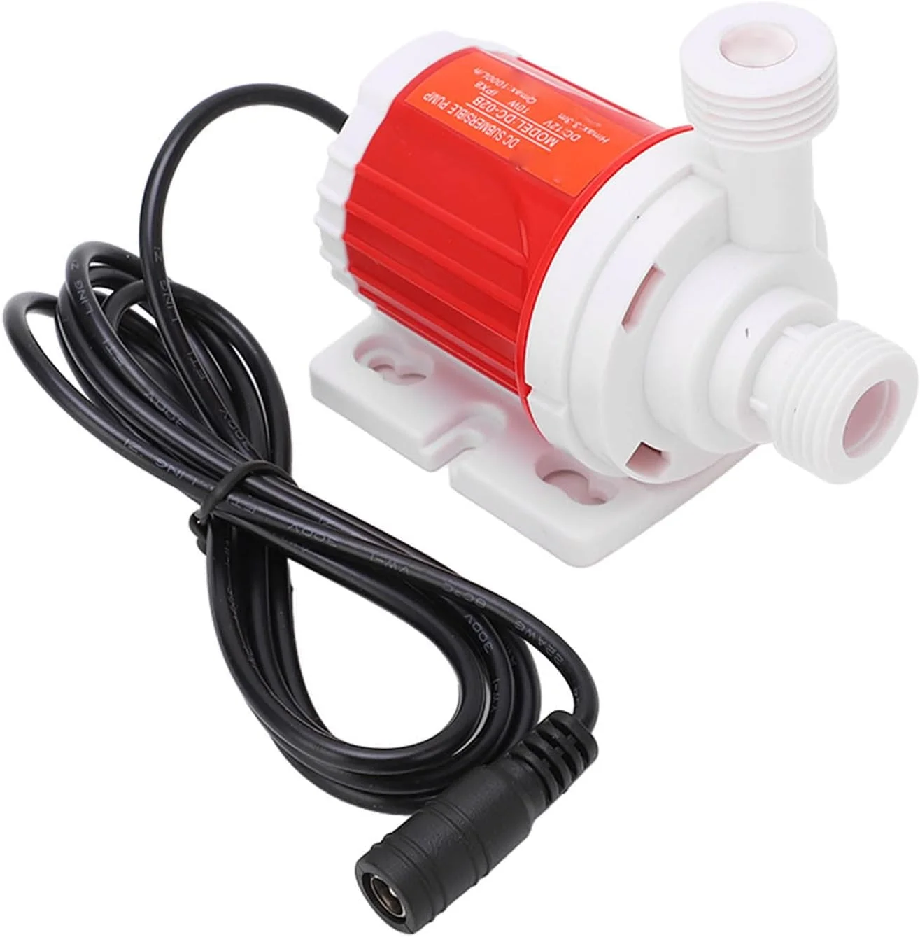 پمپ شناور بدون جاروبک Fockety، DC 12V IPX8 ضد آب با قابلیت مکش 1000 لیتر و ارتفاع 3.3 متر، پمپ سانتریفیوژ بدون جاروبک DC برای آکواریوم و فواره