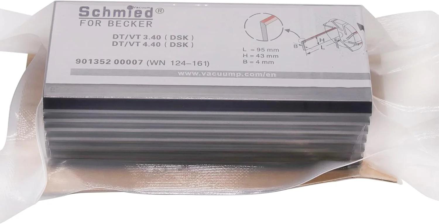 پره کربنی 7 عددی BestParts WN124-161 90135200007 برای پمپ بکر DT 3.40, T 3.40, VT 3.40, DT 4.40, T 4.40, VT 4.40, T3.41DSK ابعاد 95-43-4 میلی متر