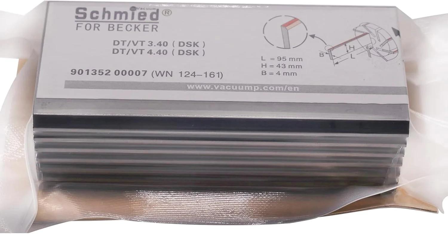 پره کربنی 7 عددی BestParts WN124-161 90135200007 برای پمپ بکر DT 3.40, T 3.40, VT 3.40, DT 4.40, T 4.40, VT 4.40, T3.41DSK ابعاد 95-43-4 میلی متر