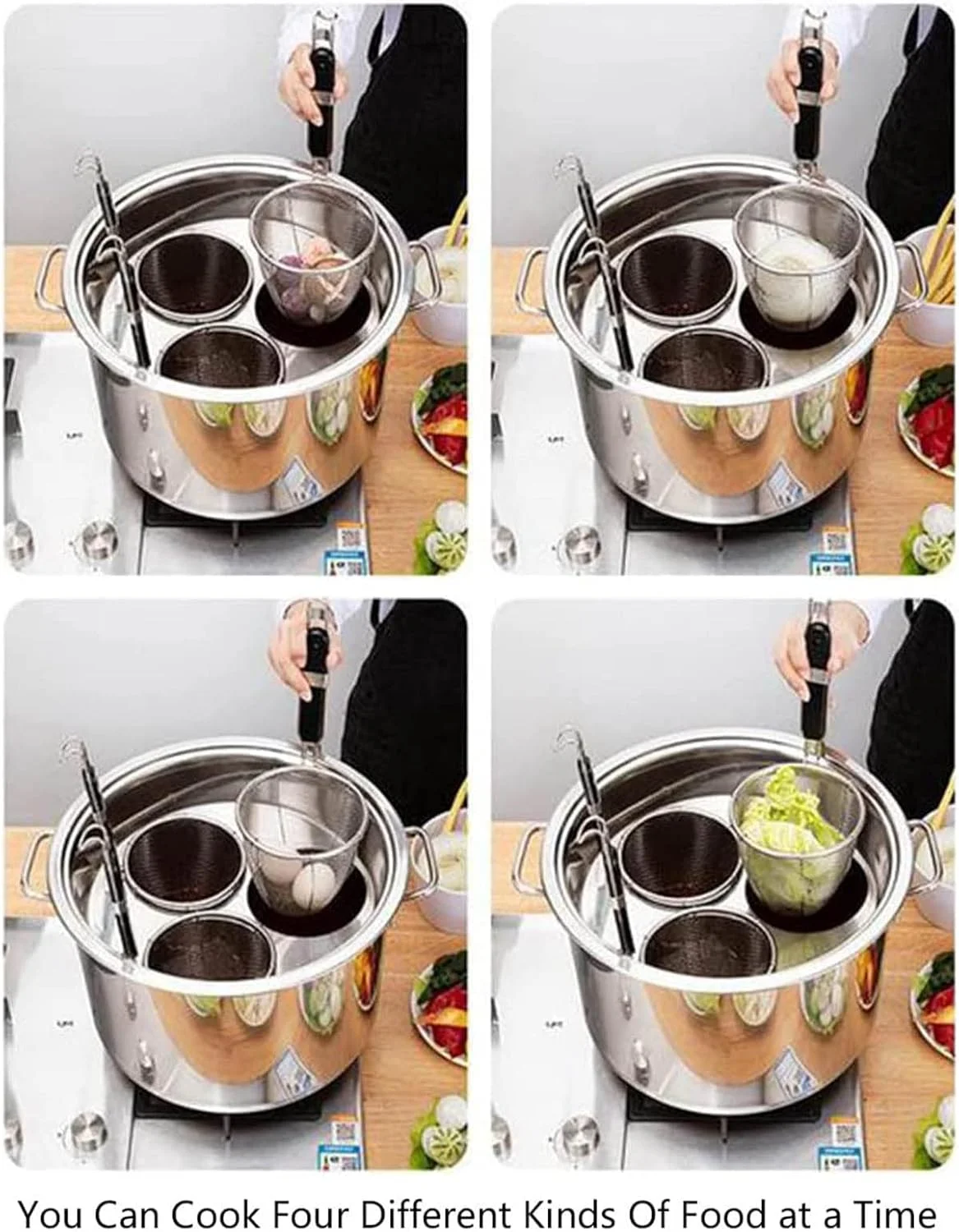 ست قابلمه و سبد پاستا، قابلمه استیل و سبد آبکش، ابزار پخت و پز تجاری برای آشپزخانه منزل و رستوران ست قابلمه و سبد پاستا، قابلمه استیل و سبد آبکش، ابزار پخت و پز تجاری برای آشپزخانه منزل و رستوران