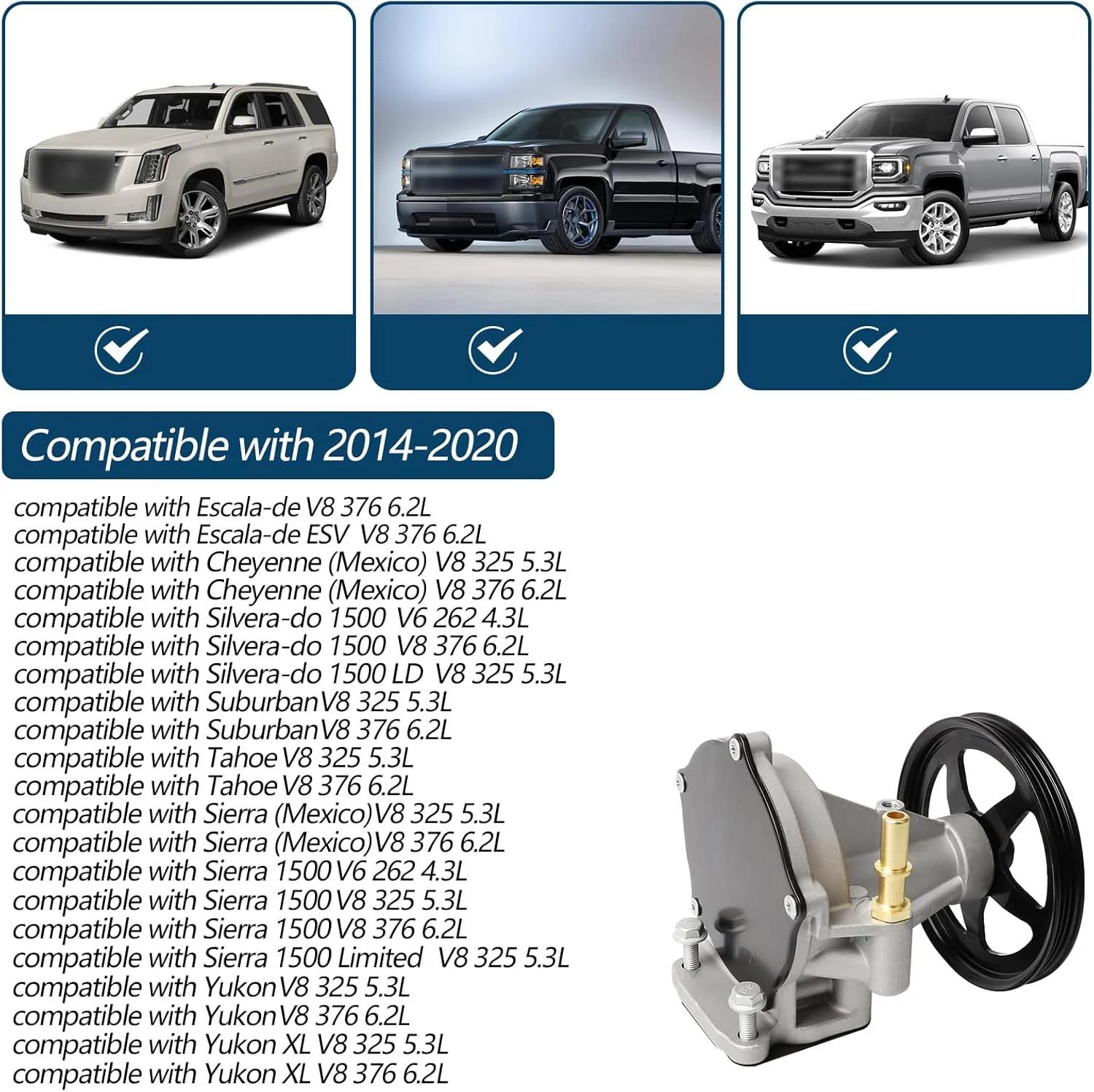 پمپ وکیوم B.ZSSY 904-861 سازگار با Silvera-do Suburban Tahoe ESV Yukon XL Sierra 1500 مدل های 2014-2020 جایگزین 12654013 12659655 12660004 12662552 12669488 12696313