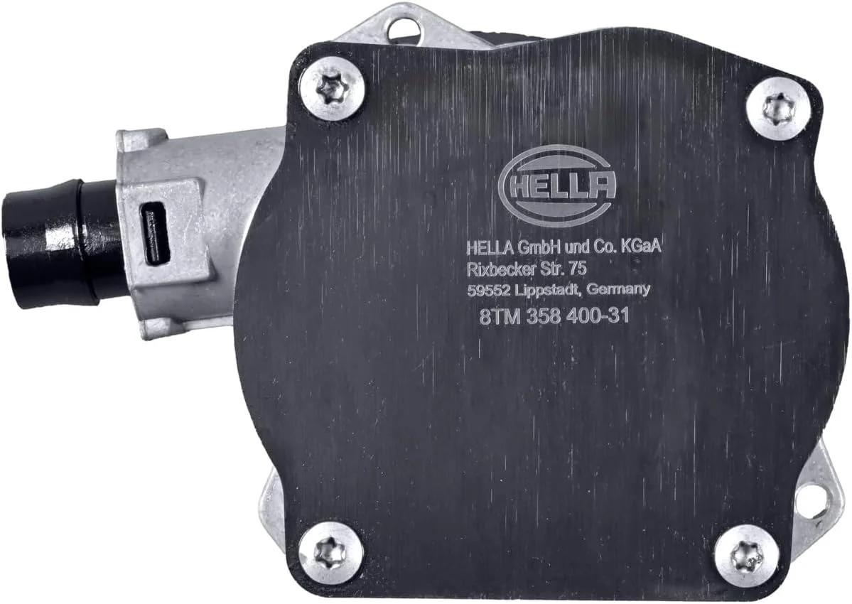 پمپ وکیوم HELLA 8TM 358 400-311، سیستم ترمز، پمپ پره ای، مکانیکی - تعداد اتصالات: 1 - همراه با مهر و موم