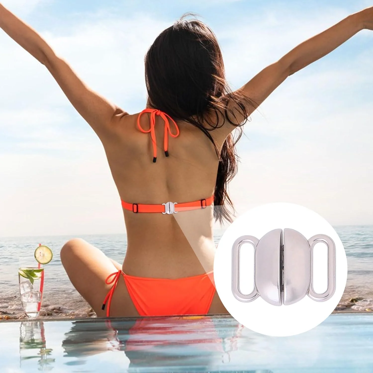 CHGCRAFT 12 عدد قلاب بند سوتین فلزی، بست سوتین، قطعه جایگزین، لغزنده تنظیم بست برای دوخت بیکینی، تاپ های مایو هالتر، لباس زیر زنانه، آلیاژ، بیضی، 20x15x4 میلی متر CHGCRAFT 12 عدد قلاب بند سوتین فلزی، بست سوتین، قطعه جایگزین، لغزنده تنظیم بست برای دوخت بیکینی، تاپ های مایو هالتر، لباس زیر زنانه، آلیاژ، بیضی، 20x15x4 میلی متر