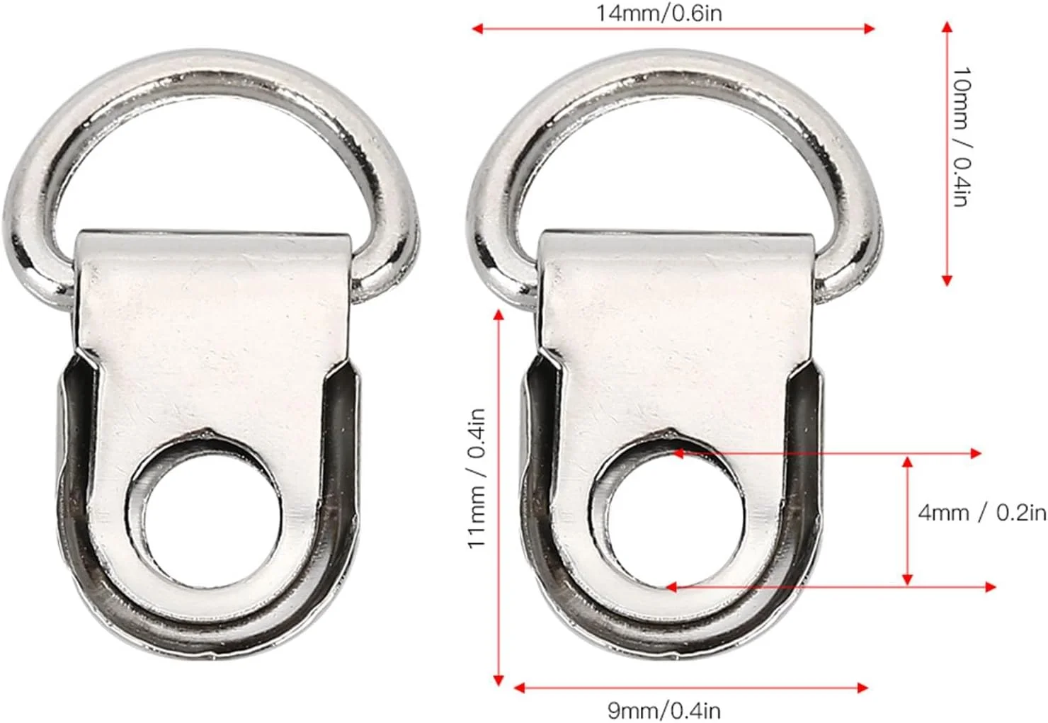 چازکول 100 ست سگک چکمه کفش، سگک حلقه D، قلاب بند کفش چکمه، سوراخ دکمه نصب سریع بند کفش فلزی برای کیف چرمی کفش ابزار پرچ DIY، 9x14MM چازکول 100 ست سگک چکمه کفش، سگک حلقه D، قلاب بند کفش چکمه، سوراخ دکمه نصب سریع بند کفش فلزی برای کیف چرمی کفش ابزار پرچ DIY، 9x14MM